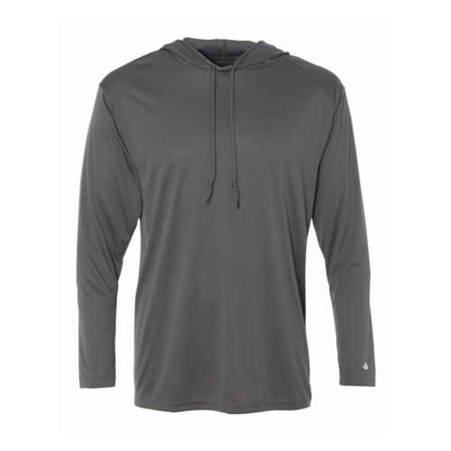 Badger B-Core Long-Sleeve Performance Hooded Tee Thumbnail