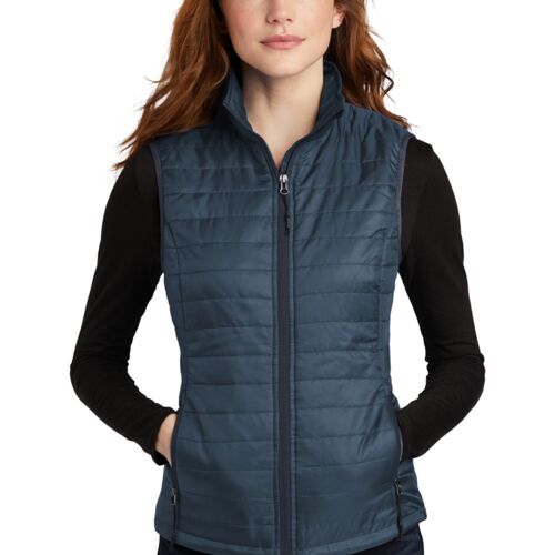 Women's Packable Puffy Vest (Custom Fields Enabled) Thumbnail