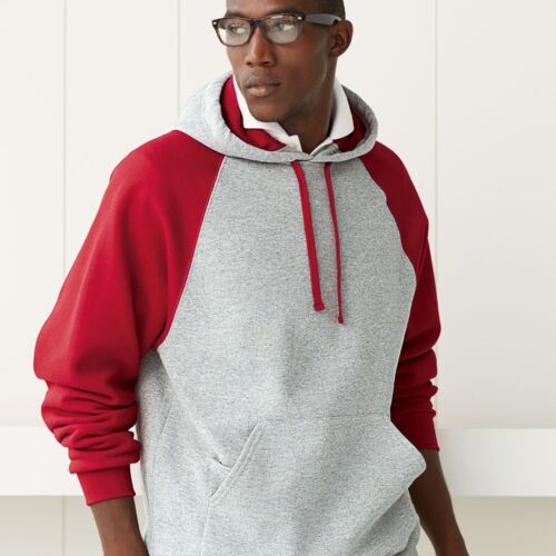 Nublend® Colorblocked Raglan Hooded Sweatshirt Thumbnail