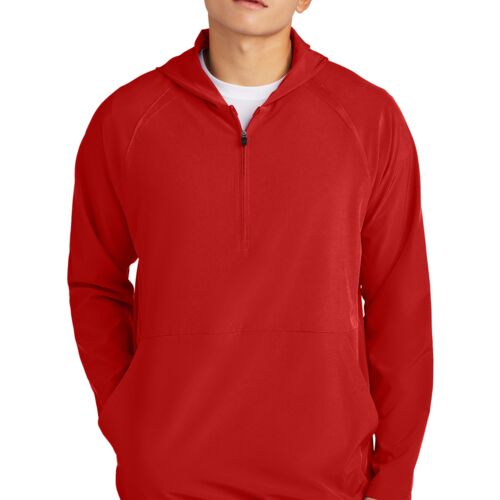 Sport-Tek® Repeat 1/2-Zip Long Sleeve Hooded Jacket Thumbnail