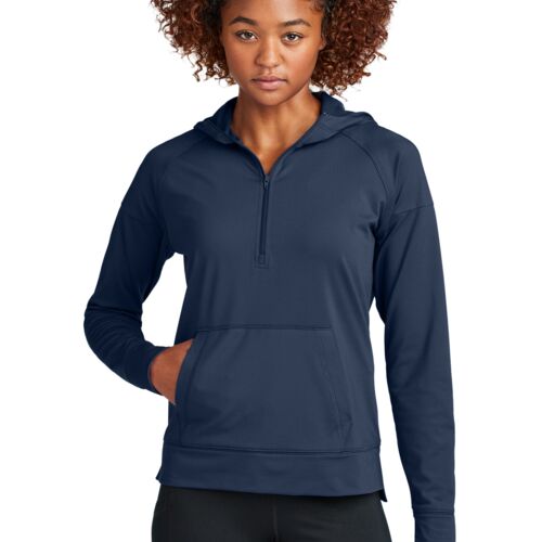 Women's Sport Wick® Stretch 1/2-Zip Hoodie (Mattawan Boosters) Thumbnail