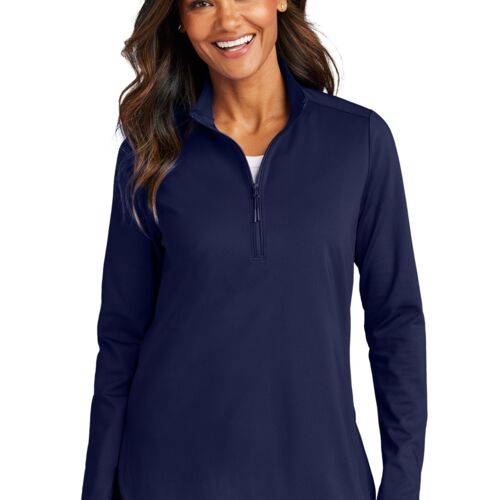Port Authority® Women's C-FREE® Double Knit 1/4-Zip Thumbnail