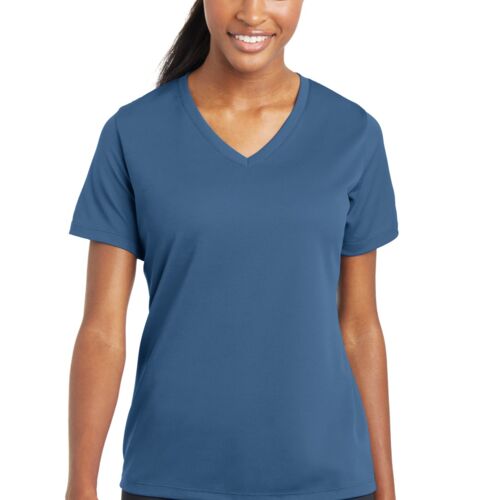 Women's PosiCharge® RacerMesh® V-Neck Tee (NAME REQUIRED) Thumbnail