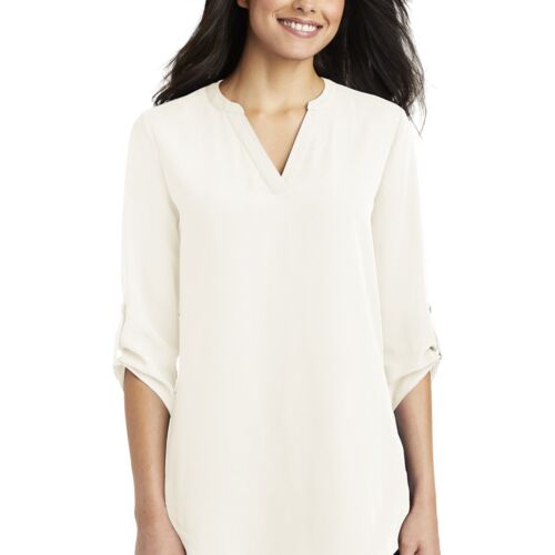 Port Authority® Women's 3/4-Sleeve Tunic Blouse (Yeo & Yeo) Thumbnail