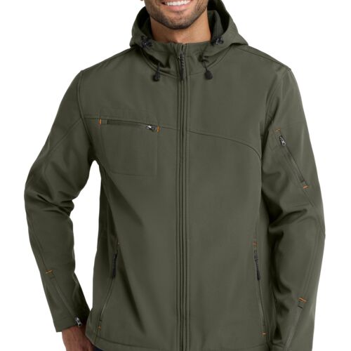 Men's Textured Hooded Soft-Shell Jacket (SHERRIFF GOSLIN) Thumbnail