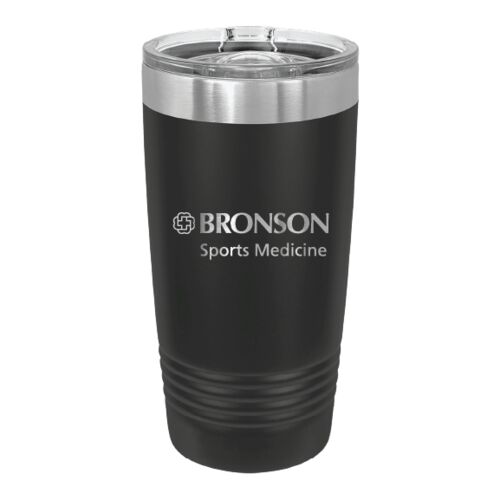 Polar Camel 20 oz. Black Ringneck Insulated Tumbler (bronson sports med) Thumbnail