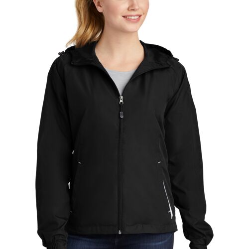 Women's Colorblock Hooded Raglan Jacket (Allegan Northward) Thumbnail