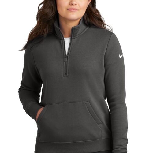 Nike Women's Club Fleece Sleeve Swoosh 1/2-Zip Thumbnail