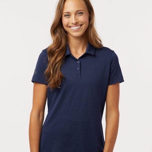 Adidas Women's Textured Stripe Polo Thumbnail