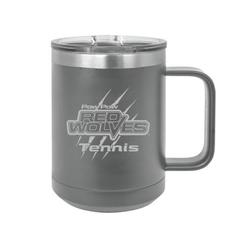 Polar Camel 15 oz. Mug with Slider Lid (Paw Paw Tennis) Thumbnail