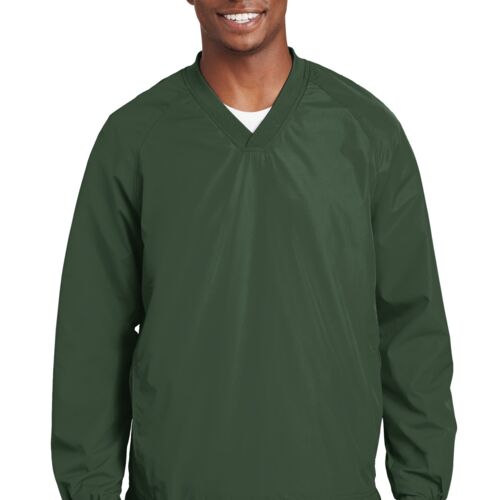 Sport-Tek® V-Neck Raglan Wind Shirt (NO SIZE UPCHARGE) Thumbnail