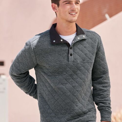 J. America Quilted Snap Pullover (NuBerry Farms) Thumbnail