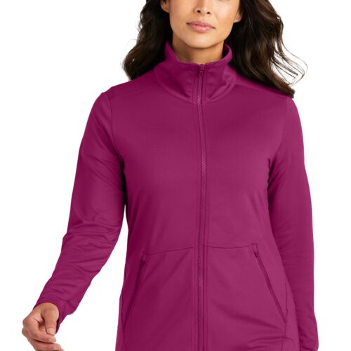 Women's Accord Stretch Fleece Full-Zip (Next Level) Thumbnail