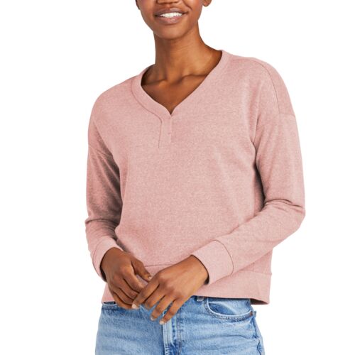 District® Women’s Perfect Tri® Fleece V-Neck Sweatshirt Thumbnail