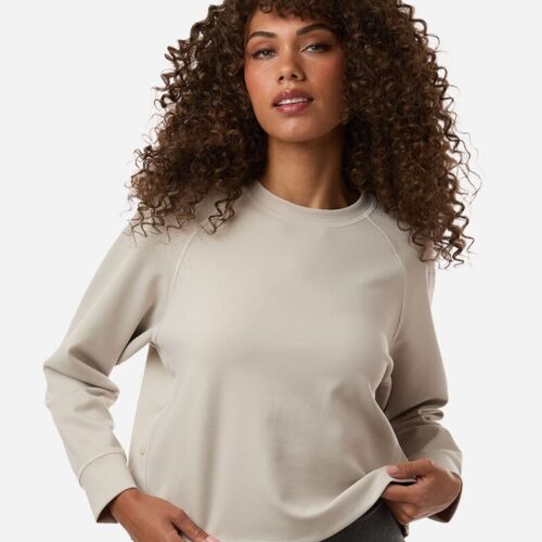 Adidas Women's Beyond Side-Snap Crewneck Sweatshirt Thumbnail