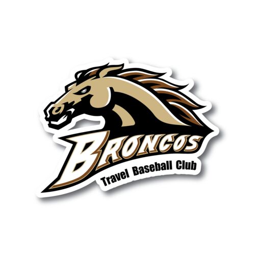 Bronco Travel Baseball Decal Thumbnail
