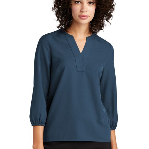 Mercer+Mettle® Women's Stretch Crepe 3/4-Sleeve Blouse (Yeo & Yeo) Thumbnail