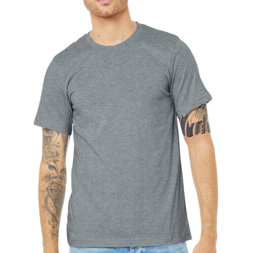 BELLA+CANVAS® Unisex Heather CVC Short Sleeve Tee - L. Chest Thumbnail