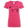 Women’s Glitter V-Neck T-Shirt Thumbnail