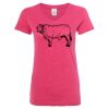 Women’s Glitter V-Neck T-Shirt Thumbnail