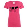 Women’s Glitter V-Neck T-Shirt Thumbnail