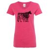 Women’s Glitter V-Neck T-Shirt Thumbnail