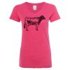 Women’s Glitter V-Neck T-Shirt Thumbnail