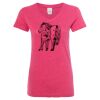 Women’s Glitter V-Neck T-Shirt Thumbnail