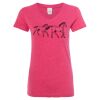 Women’s Glitter V-Neck T-Shirt Thumbnail