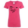 Women’s Glitter V-Neck T-Shirt Thumbnail