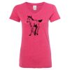 Women’s Glitter V-Neck T-Shirt Thumbnail
