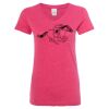 Women’s Glitter V-Neck T-Shirt Thumbnail