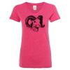 Women’s Glitter V-Neck T-Shirt Thumbnail