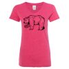 Women’s Glitter V-Neck T-Shirt Thumbnail