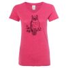 Women’s Glitter V-Neck T-Shirt Thumbnail