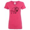 Women’s Glitter V-Neck T-Shirt Thumbnail