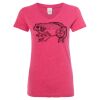 Women’s Glitter V-Neck T-Shirt Thumbnail