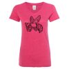 Women’s Glitter V-Neck T-Shirt Thumbnail