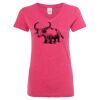 Women’s Glitter V-Neck T-Shirt Thumbnail