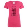 Women’s Glitter V-Neck T-Shirt Thumbnail