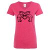 Women’s Glitter V-Neck T-Shirt Thumbnail