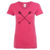 Women’s Glitter V-Neck T-Shirt Thumbnail