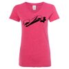 Women’s Glitter V-Neck T-Shirt Thumbnail