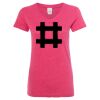 Women’s Glitter V-Neck T-Shirt Thumbnail