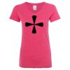 Women’s Glitter V-Neck T-Shirt Thumbnail
