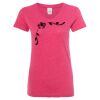 Women’s Glitter V-Neck T-Shirt Thumbnail