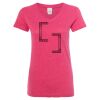 Women’s Glitter V-Neck T-Shirt Thumbnail