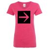 Women’s Glitter V-Neck T-Shirt Thumbnail