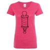 Women’s Glitter V-Neck T-Shirt Thumbnail