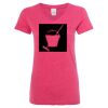 Women’s Glitter V-Neck T-Shirt Thumbnail